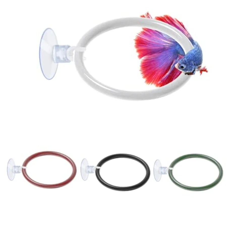 4 PCS Betta Fish Exercise Ring, Soft Silicone Betta Training Loop with Suction Cup, Aquarium Feeding Rings Fish Enrichment Toys
4 PCS Betta Fish Exercise Ring, Soft Silicone Betta Training Loop with Suction Cup, Aquarium Feeding Rings Fish Enrichment Toys