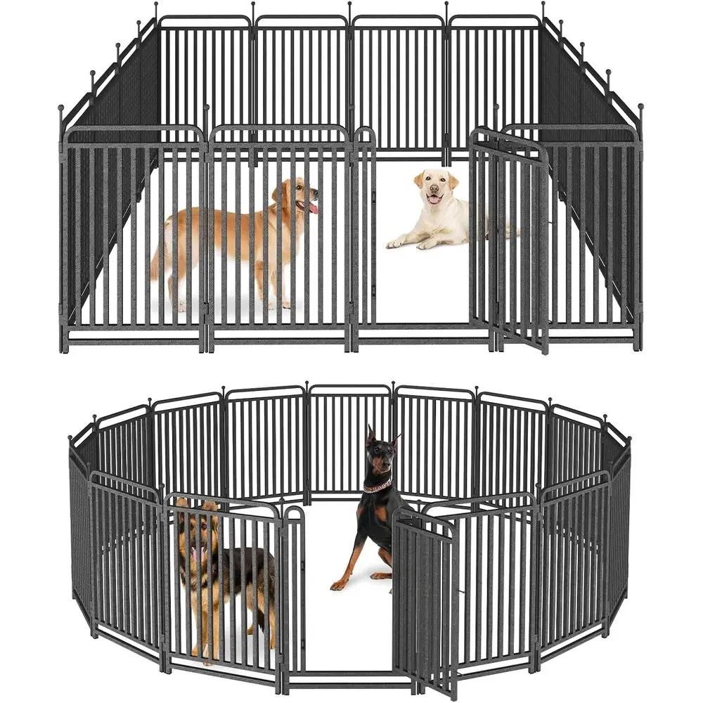 Sturdy Metal Dog Playpen, 16 Panels, 43 Tall - Portable Outdoor/Indoor Pet Barrier
Sturdy Metal Dog Playpen, 16 Panels, 43 Tall - Portable Outdoor/Indoor Pet Barrier