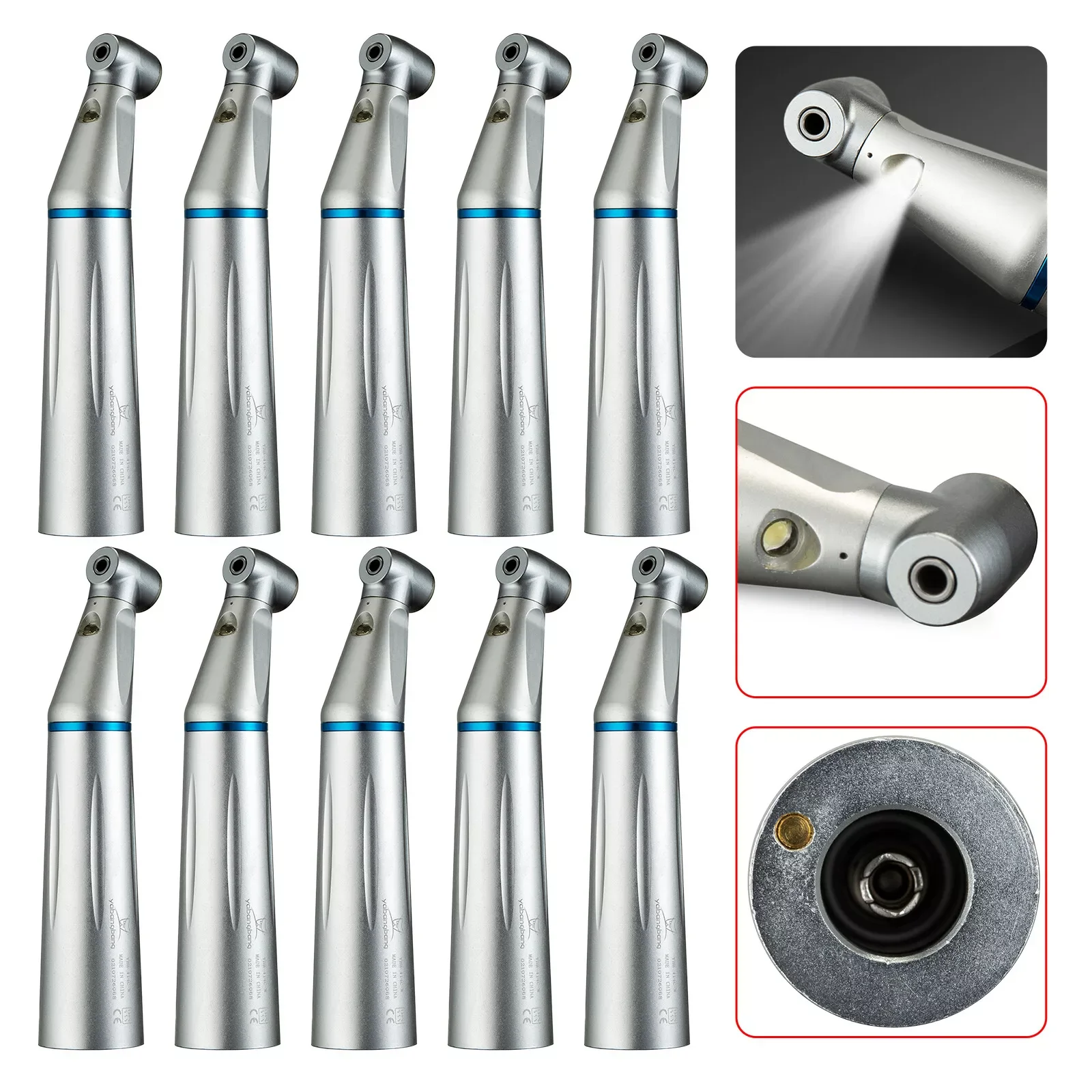 Dental Optic Fiber Led Light Contra Angle Handpiece Inner Water Low Speed Fit Kavo
Dental Optic Fiber Led Light Contra Angle Handpiece Inner Water Low Speed Fit Kavo