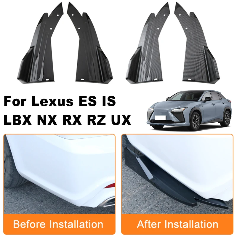Car Rear Bumper Spoiler Lip Diffuser Side Skirt Splitter Wrap Angle Anti-Crash Protection Trim For Lexus ES IS LBX NX RX RZ UX
Car Rear Bumper Spoiler Lip Diffuser Side Skirt Splitter Wrap Angle Anti-Crash Protection Trim For Lexus ES IS LBX NX RX RZ UX