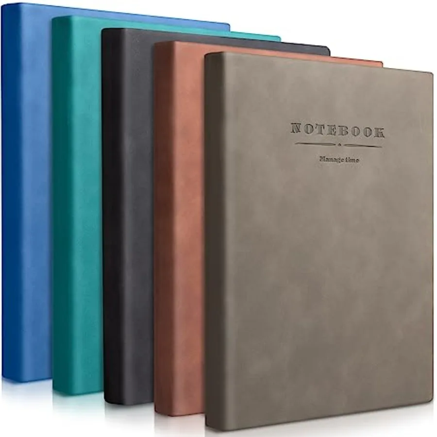 5 Pack A4 Notebooks Large Journal 360 Pages Leather Softcover Hardcover Notebooks Thick Paper Lined Note Writing Notepad for Tr
5 Pack A4 Notebooks Large Journal 360 Pages Leather Softcover Hardcover Notebooks Thick Paper Lined Note Writing Notepad for Tr