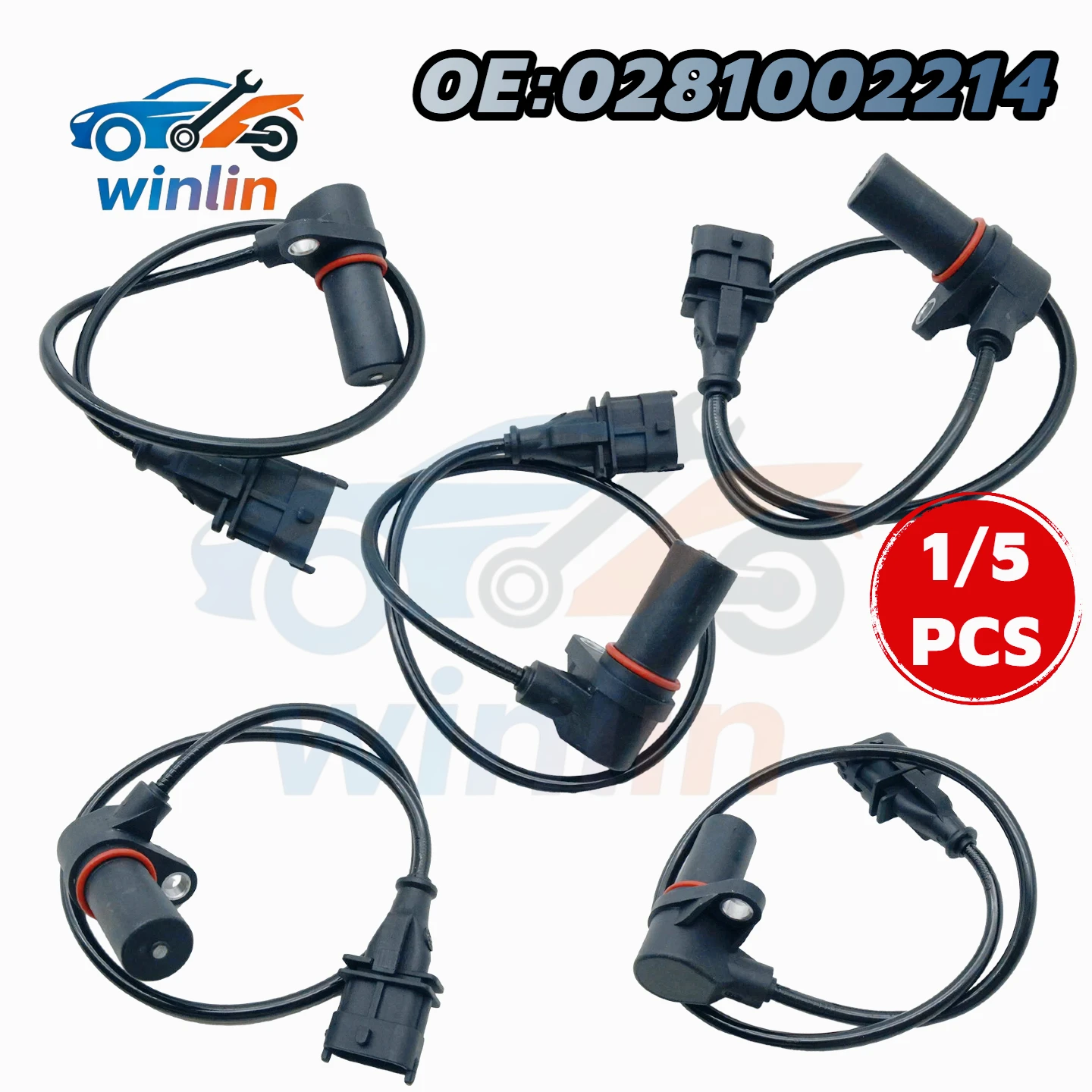 New 1/5PCS Crankshaft Position Sensor 0281002214 0281002474 46806128 281002214 for Alfa Romeo for Fiat for Lancia for GM for VW
New 1/5PCS Crankshaft Position Sensor 0281002214 0281002474 46806128 281002214 for Alfa Romeo for Fiat for Lancia for GM for VW