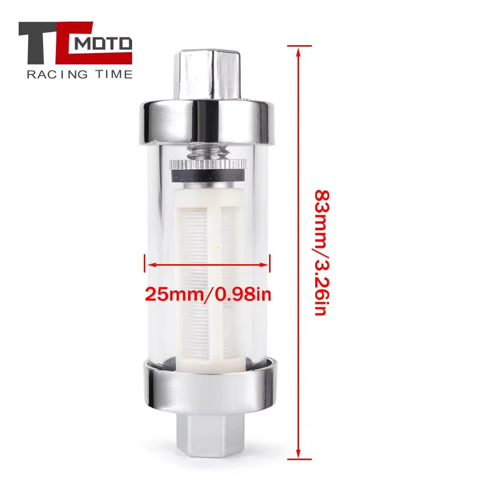 6mm 8mm 10mm Universal Aluminum Alloy Fuel Filter Wear Resistant Washable Reusable Inline Petrol Gas Filter for Car Motorcycle
6mm 8mm 10mm Universal Aluminum Alloy Fuel Filter Wear Resistant Washable Reusable Inline Petrol Gas Filter for Car Motorcycle