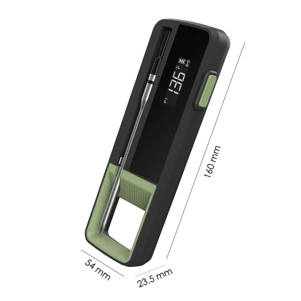 Smart Wireless BBQ Grill Thermometer with Preset Meat Cooking Levels App Control Temperature 30 to 300 Celsius
Smart Wireless BBQ Grill Thermometer with Preset Meat Cooking Levels App Control Temperature 30 to 300 Celsius