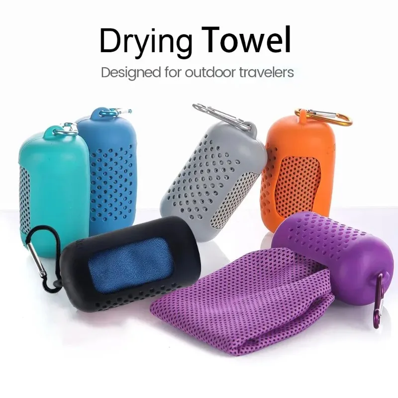 Quick Drying Microfiber Portable Towels Circular Silicone Wrapped Cold Towel Cooling Beach Accessories Sport Fitness 1pcs
Quick Drying Microfiber Portable Towels Circular Silicone Wrapped Cold Towel Cooling Beach Accessories Sport Fitness 1pcs