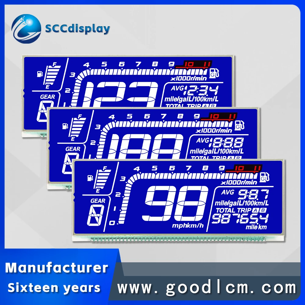 Anti glare car segment LCD screen SJXDGN080 motorcycle speedometer HTN digital instrument wide temperature display screen
Anti glare car segment LCD screen SJXDGN080 motorcycle speedometer HTN digital instrument wide temperature display screen