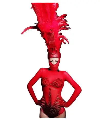 Stretch Costumes Prom Birthday Leotard Sparkly Red Crystal Diamonds Women Bodysuits Nightclub Bar Dancer Performance Show Wear
Stretch Costumes Prom Birthday Leotard Sparkly Red Crystal Diamonds Women Bodysuits Nightclub Bar Dancer Performance Show Wear