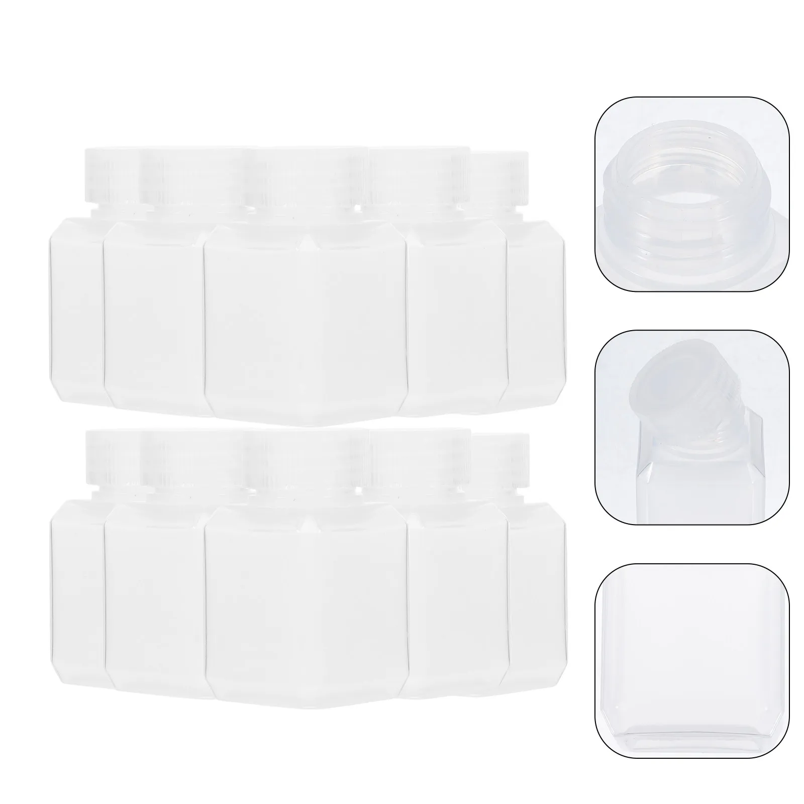 10Pcs 30Ml Small Square Plastic Bottles Lid for Sample Storage Mixing Dispensing Laboratory Container Use
10Pcs 30Ml Small Square Plastic Bottles Lid for Sample Storage Mixing Dispensing Laboratory Container Use