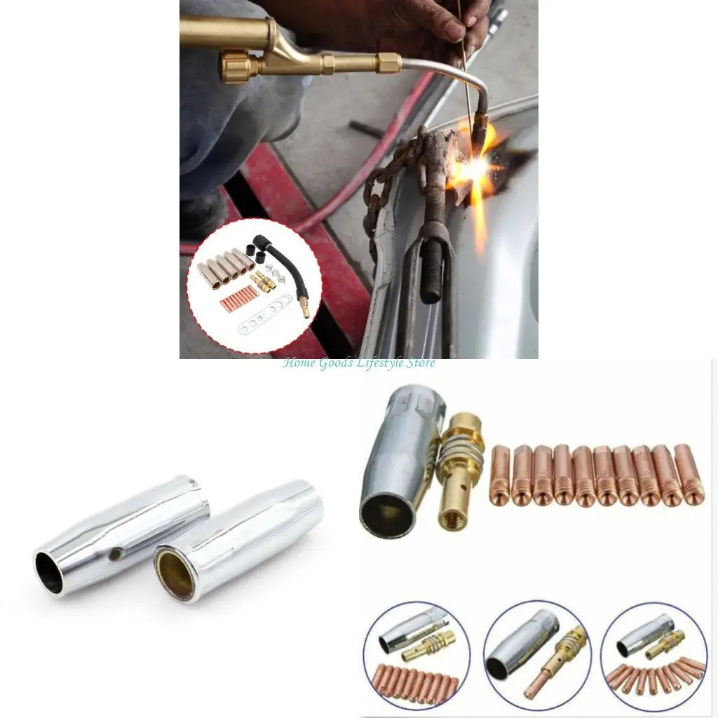 E74E MIG Welding for 15AK Torch Including Nozzle Tip Gooseneck Insulating Sleeves
E74E MIG Welding for 15AK Torch Including Nozzle Tip Gooseneck Insulating Sleeves