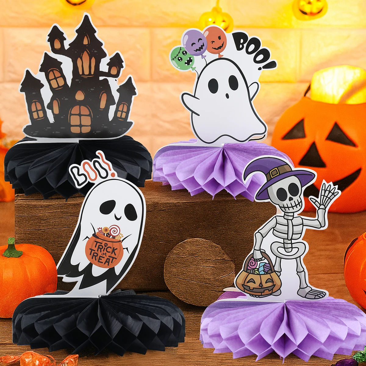 8pcs Halloween Honeycomb Ornaments Halloween Decorations Scary Ghost Pumpkin Witch Honeycomb Props Halloween Party Decoration
8pcs Halloween Honeycomb Ornaments Halloween Decorations Scary Ghost Pumpkin Witch Honeycomb Props Halloween Party Decoration