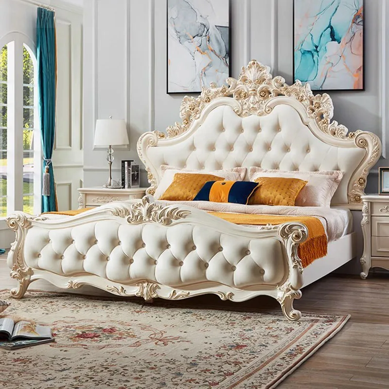 Waterproof Luxury Bed Nordic Leather Headboard Double Bed Modern Princess Cama De Lujo Para Dormitorio Bedroom Furniture
Waterproof Luxury Bed Nordic Leather Headboard Double Bed Modern Princess Cama De Lujo Para Dormitorio Bedroom Furniture