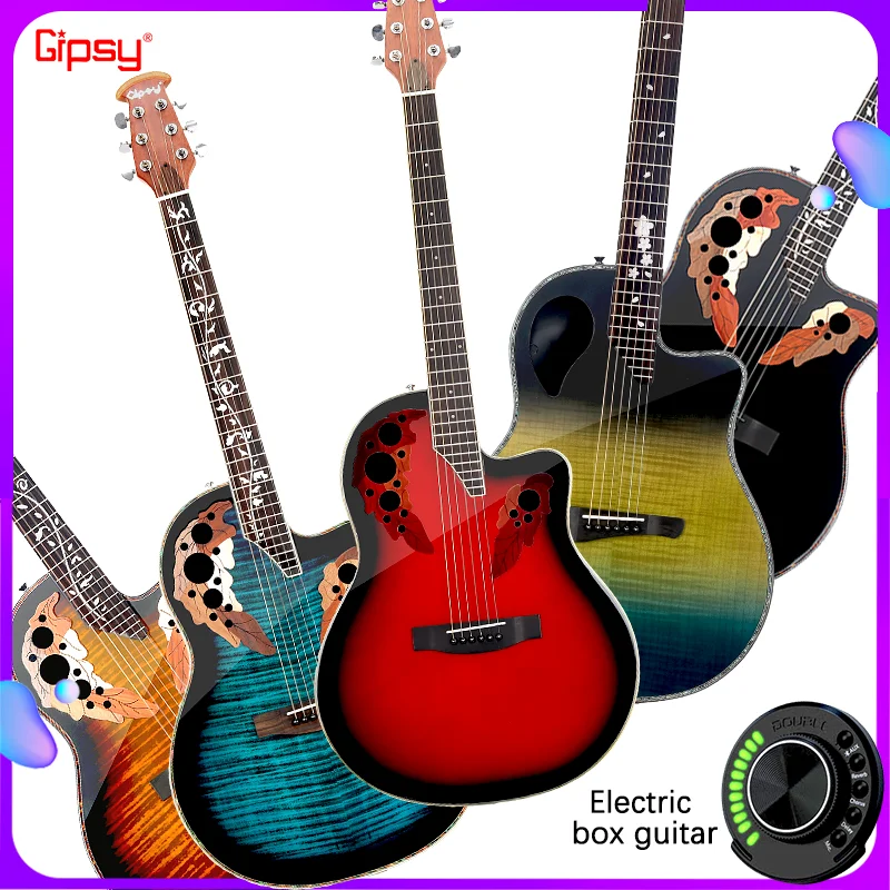 Gipsy SFT Solid Folk Guitar 41 36, 38, 40 дюймов, звуковое отверстие винограда, электрическая коробка из углеродного волокна, дорожная черная, синяя, красная, в стиле Ovation
Gipsy SFT Solid Folk Guitar 41 36, 38, 40 дюймов, звуковое отверстие винограда, электрическая коробка из углеродного волокна, дорожная черная, синяя, красная, в стиле Ovation