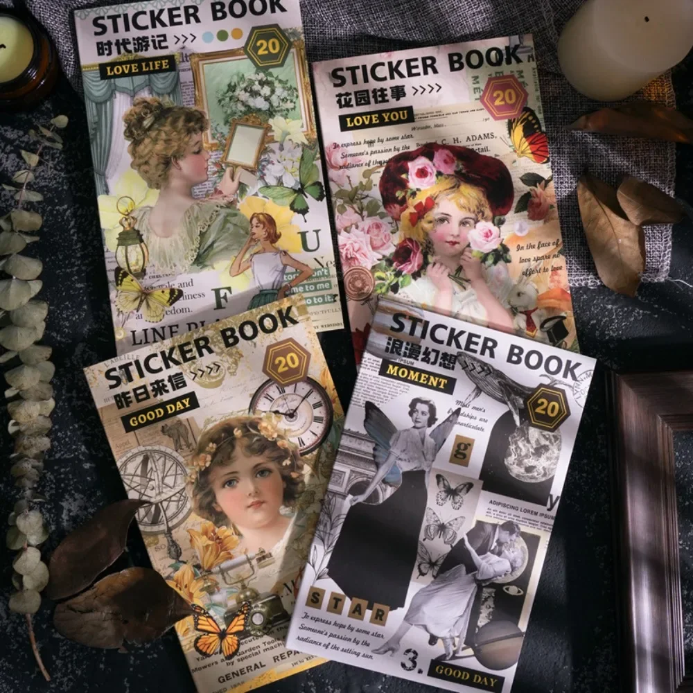 Mr.paper 4 Style 20 Pcs/pack Noble Girl Sticker Book and Paper DIY Material with Retro Style.
Mr.paper 4 Style 20 Pcs/pack Noble Girl Sticker Book and Paper DIY Material with Retro Style.