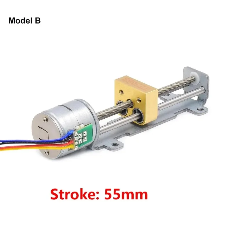 Mini 15mm/20mm 2-Phase 4-Wire Stepper Motor 35mm/ 55mm/ 80mm Stroke Linear Actuator Stepping Engine DIY 3D Laser printer Robot
Mini 15mm/20mm 2-Phase 4-Wire Stepper Motor 35mm/ 55mm/ 80mm Stroke Linear Actuator Stepping Engine DIY 3D Laser printer Robot