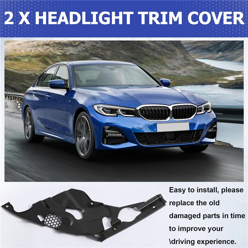 Headlight Trim Cover Rubber Seal + Rivet KIT 51767499927 51767499928 For BMW 3 Series G28 G20 20-25-A65M
Headlight Trim Cover Rubber Seal + Rivet KIT 51767499927 51767499928 For BMW 3 Series G28 G20 20-25-A65M
