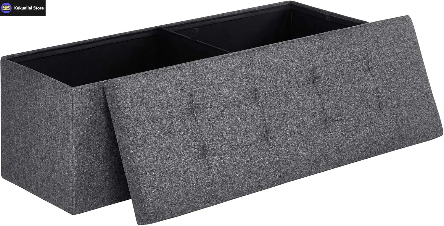 MAZIE Collection - 43 Inches Folding Storage Ottoman Bench, Ottoman Foot Rest, End of Bed Bench, Storage Chest, Load 660 lb
MAZIE Collection - 43 Inches Folding Storage Ottoman Bench, Ottoman Foot Rest, End of Bed Bench, Storage Chest, Load 660 lb