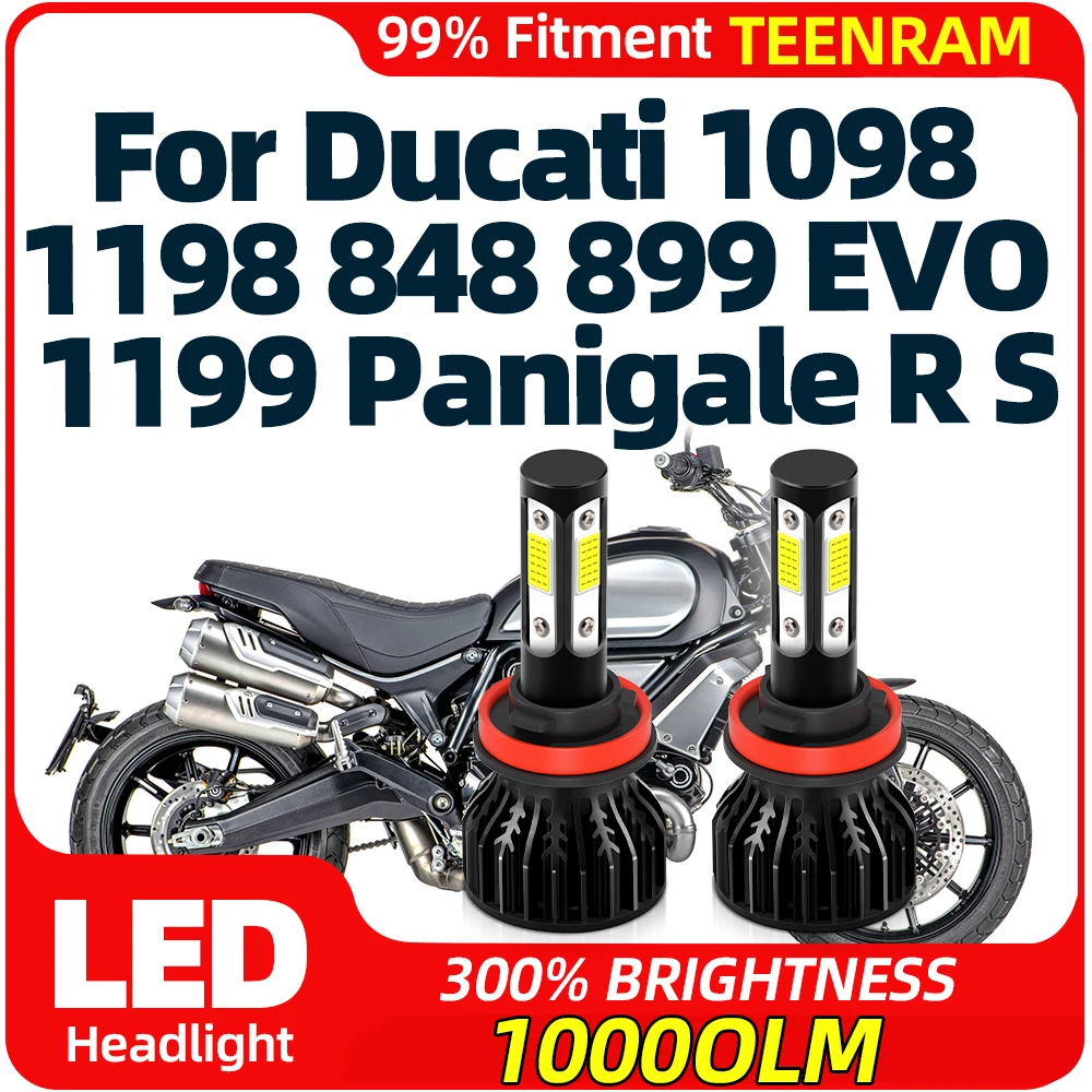60W H11 LED Motorcycle Headlight Bulbs 10000LM Moto Headlamps 12V 24V For Ducati 1098 1198 848 899 EVO 1199 Panigale R S
60W H11 LED Motorcycle Headlight Bulbs 10000LM Moto Headlamps 12V 24V For Ducati 1098 1198 848 899 EVO 1199 Panigale R S