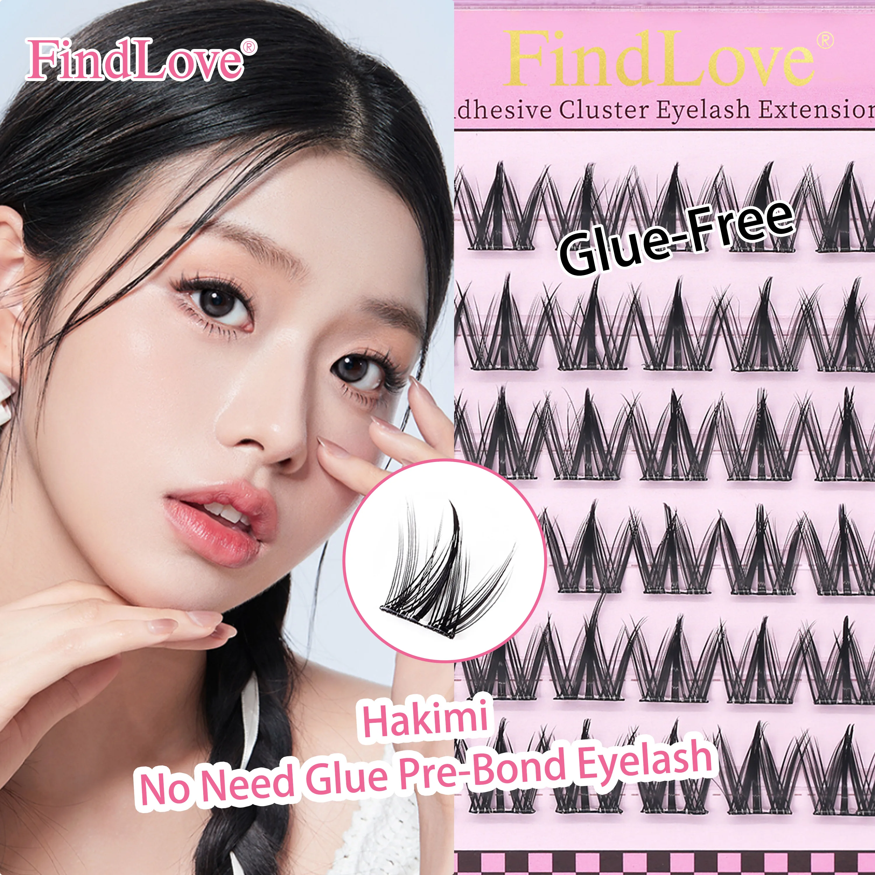 FindLove 6Rows HAKIMI No Glue Need Eyelashes Extension Friendly Beginner Eye Makeup Reusable 2-3times Strong Lasting Natural
FindLove 6Rows HAKIMI No Glue Need Eyelashes Extension Friendly Beginner Eye Makeup Reusable 2-3times Strong Lasting Natural