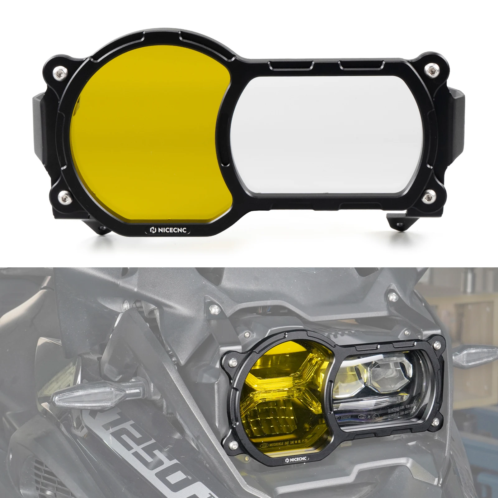 Motorcycle Headlights Protector Headlight Guard Cover for BMW R1250GS Adventure R1250GSA 2020-2024 R1250GS R 1250 GS 2020-2023
Motorcycle Headlights Protector Headlight Guard Cover for BMW R1250GS Adventure R1250GSA 2020-2024 R1250GS R 1250 GS 2020-2023
