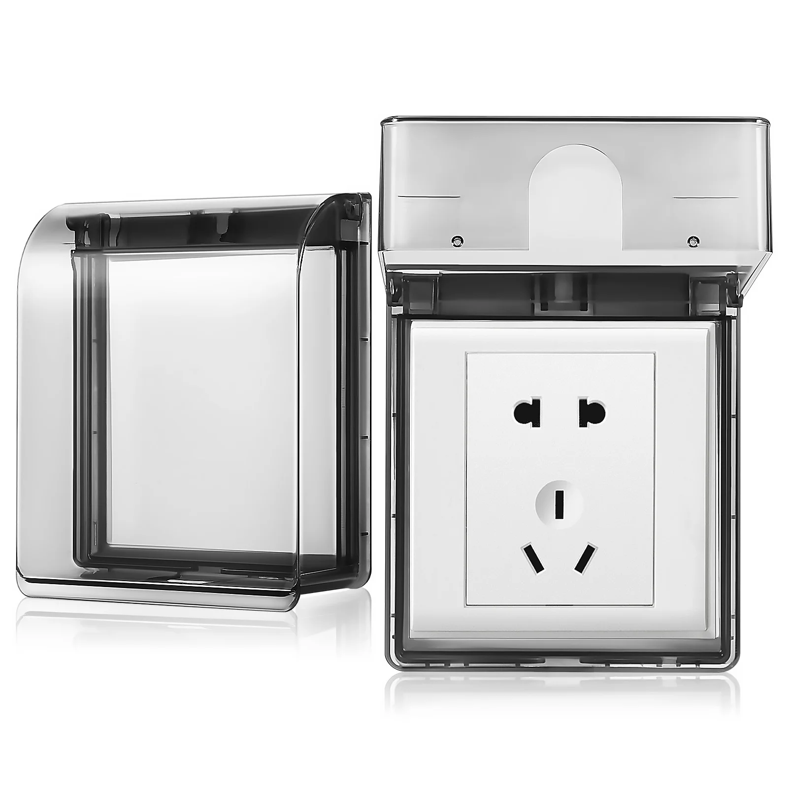 2 Pcs Waterproof Socket Box outside Outlet Cover Sticky Wall Electrical Rain Receptacle Protector Weatherproof Adhesive
2 Pcs Waterproof Socket Box outside Outlet Cover Sticky Wall Electrical Rain Receptacle Protector Weatherproof Adhesive