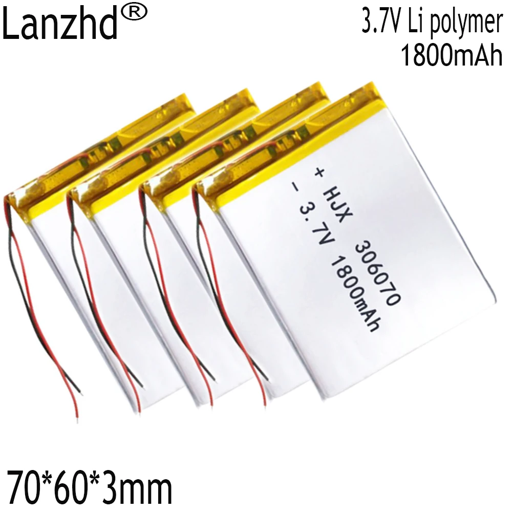 1-10pcs 306070 Lithium Rechargeable Battery New Flat back clip battery high pressure 1800mAh Lee polymer MP5 Bluetooth Headset
1-10pcs 306070 Lithium Rechargeable Battery New Flat back clip battery high pressure 1800mAh Lee polymer MP5 Bluetooth Headset