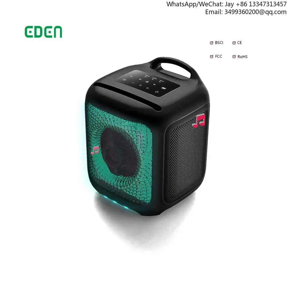 Портативная акустическая система EDEN Partybox с микрофоном и Bluetooth для вечеринок на открытом воздухе
Портативная акустическая система EDEN Partybox с микрофоном и Bluetooth для вечеринок на открытом воздухе