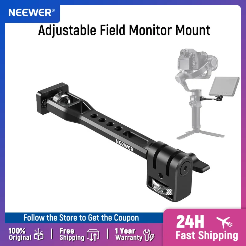 NEEWER Adjustable Field Monitor Mount 360° Rotating Camera Monitor Mount for DJI RS4 Pro RS3 RS2 RSC2 ZHIYUN Crane 2S Crane 3 3S
NEEWER Adjustable Field Monitor Mount 360° Rotating Camera Monitor Mount for DJI RS4 Pro RS3 RS2 RSC2 ZHIYUN Crane 2S Crane 3 3S