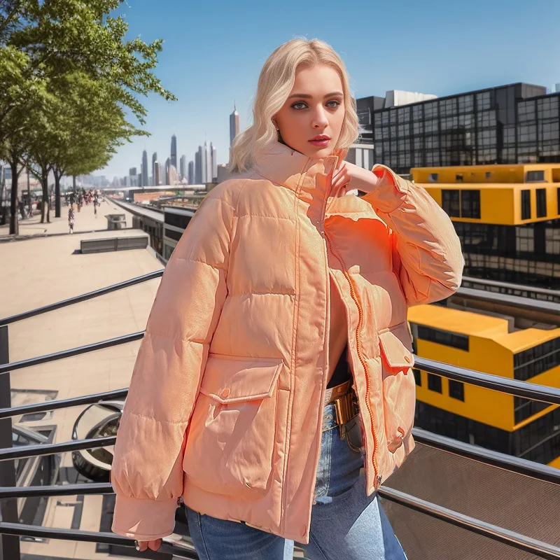 2023 Cotton Padded Glossy Snow Parka Women Winter New Waterproof Oversize 2XL Coat Stand Collar Thickened Puffer Jacket
2023 Cotton Padded Glossy Snow Parka Women Winter New Waterproof Oversize 2XL Coat Stand Collar Thickened Puffer Jacket