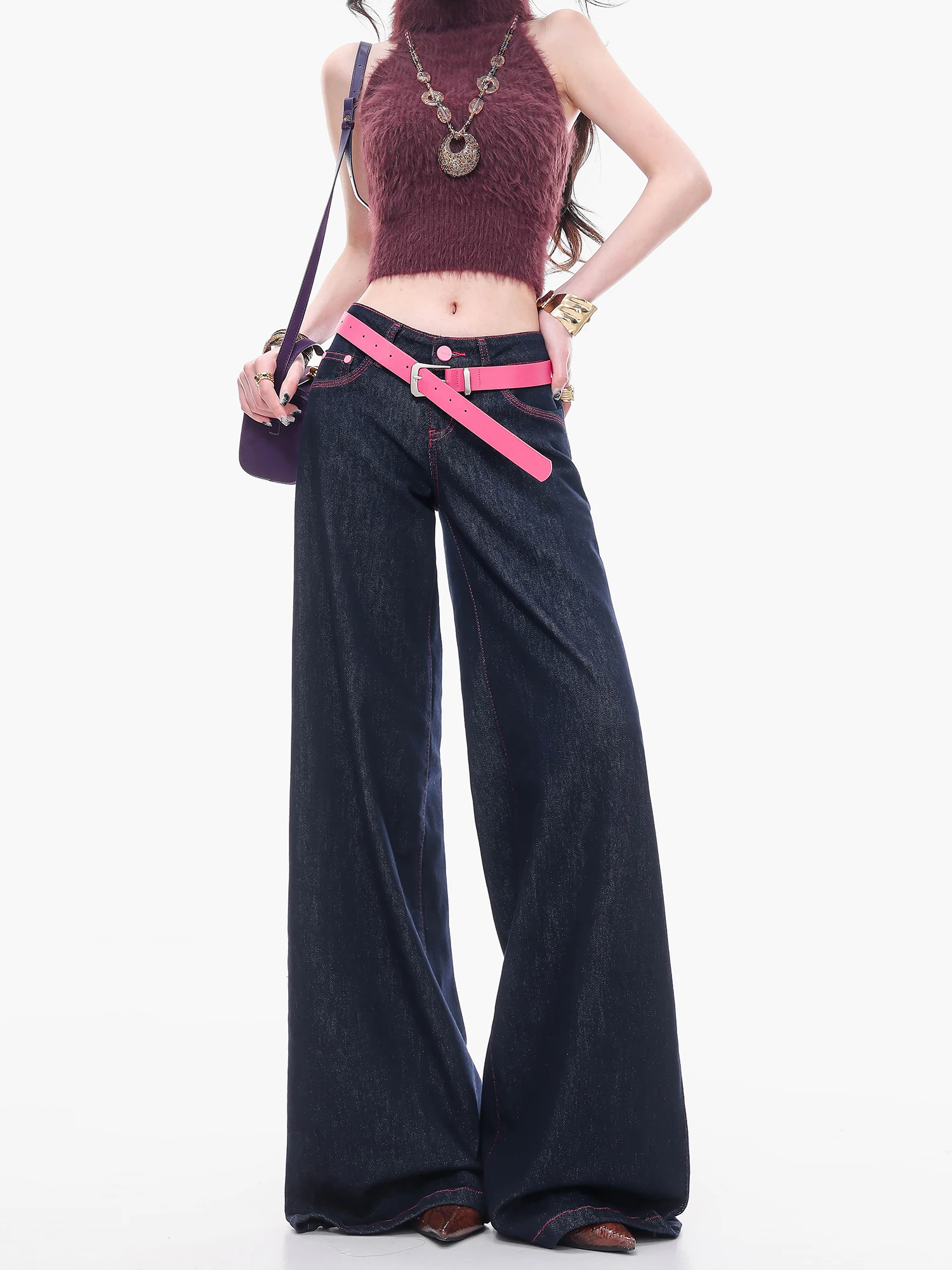ABWLR Original American Vintage Wide Leg Denim Jeans Women's Loose Slimming Versatile Drapey Straight Leg Pants
ABWLR Original American Vintage Wide Leg Denim Jeans Women's Loose Slimming Versatile Drapey Straight Leg Pants