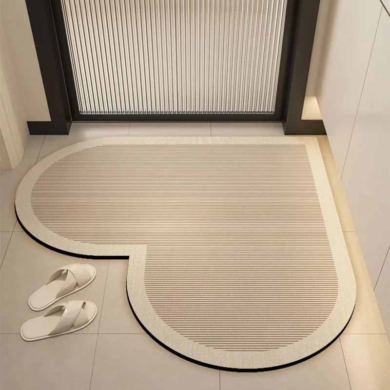VIKAMA Heart-Shaped Bathroom Mat Modern Minimalist Absorbent Quick-Dry Entrance Doormat Non-Slip Shower Kitchen Rug Home Decor
VIKAMA Heart-Shaped Bathroom Mat Modern Minimalist Absorbent Quick-Dry Entrance Doormat Non-Slip Shower Kitchen Rug Home Decor
