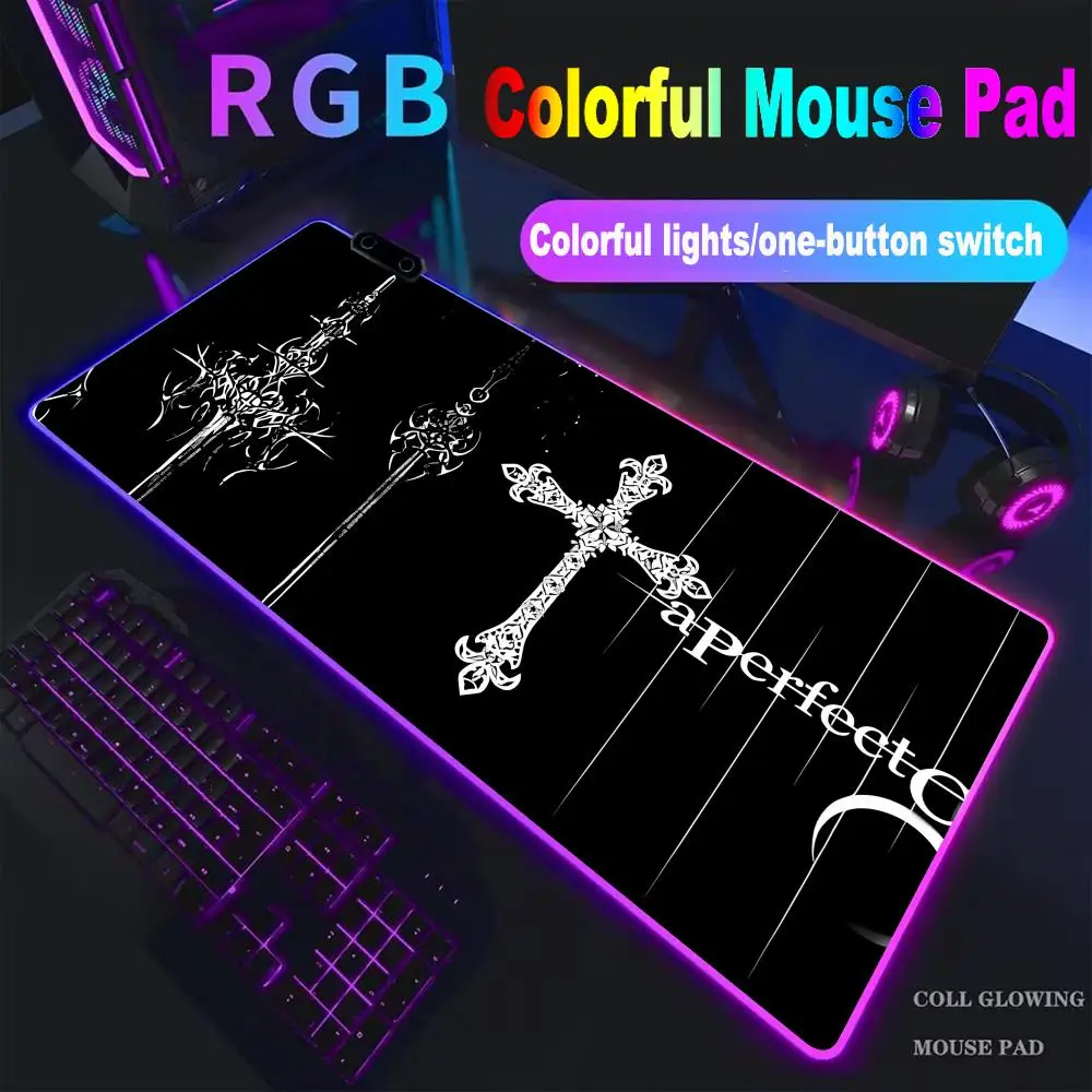Black White Cybersigilism Mouse Pad High-end E-sports Mouse Pad RGB LED Pc Large Pad Gamer Luminous Desk Mat HYBXXC
Black White Cybersigilism Mouse Pad High-end E-sports Mouse Pad RGB LED Pc Large Pad Gamer Luminous Desk Mat HYBXXC