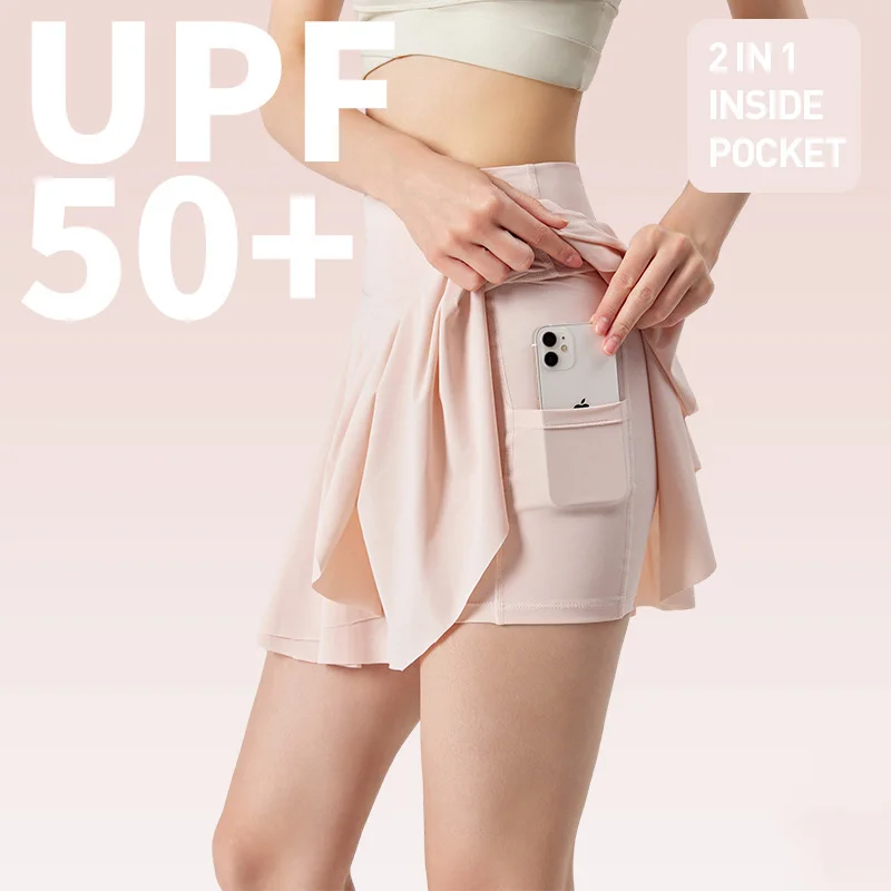 Женская теннисная юбка для тренировок, плиссированные спортивные юбки с карманами, шорты для гольфа с высокой талией для девочек
Женская теннисная юбка для тренировок, плиссированные спортивные юбки с карманами, шорты для гольфа с высокой талией для девочек