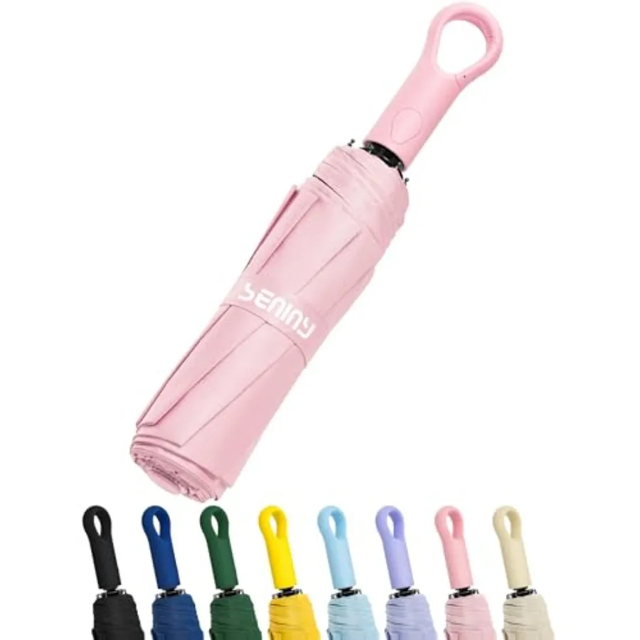 Umbrellas for Rain with Ring Buckle - Travel Umbrella Compact for Backpack, Car, Walking, Automatic UV Umbrella for Sun Protect
Umbrellas for Rain with Ring Buckle - Travel Umbrella Compact for Backpack, Car, Walking, Automatic UV Umbrella for Sun Protect