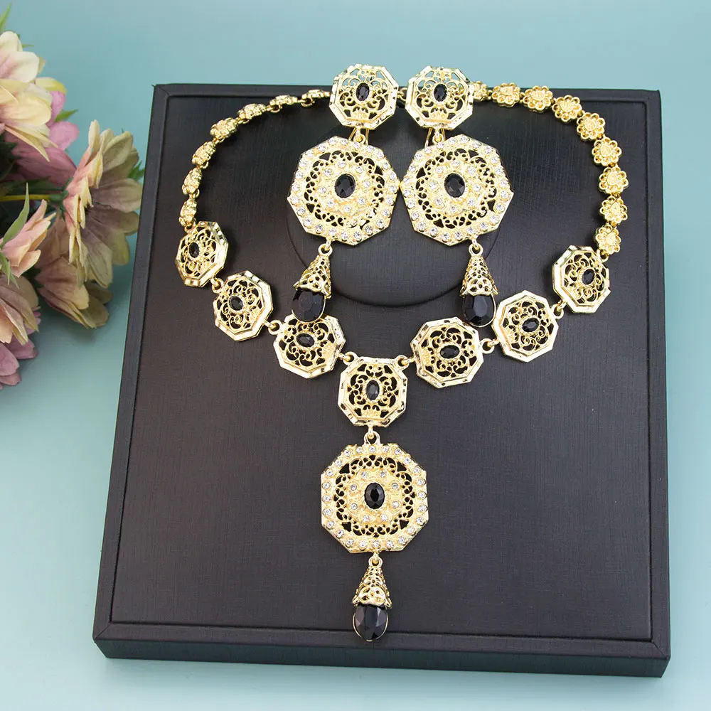 Sunspicems Fashion Morocco Bridal Jewelry Set Algeria Drop Earring Charm Choker Necklace Gold Color Arabic Square Wedding Bijoux
Sunspicems Fashion Morocco Bridal Jewelry Set Algeria Drop Earring Charm Choker Necklace Gold Color Arabic Square Wedding Bijoux