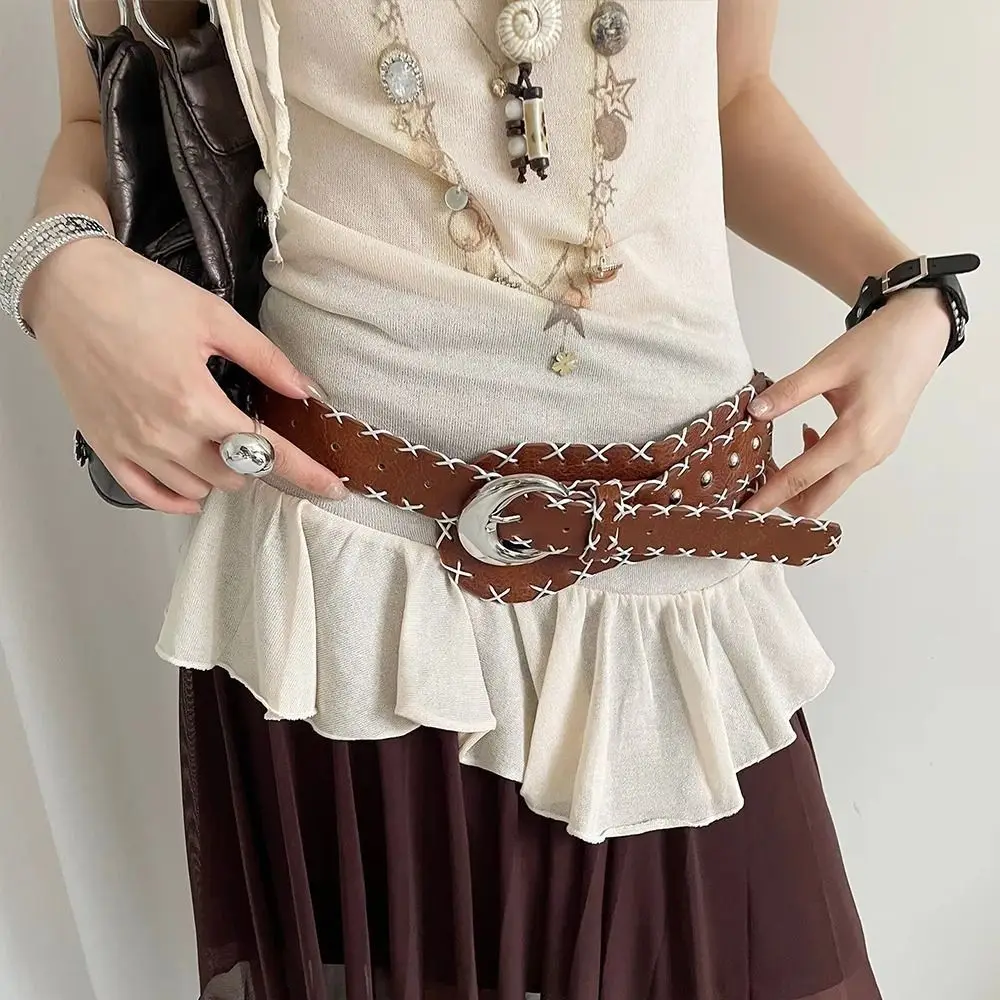 Fashionable Korean Women's Belt Coffee Y2k Wide Waist Belt Leather Punk Dress Jeans Belt Spicy Girls
Fashionable Korean Women's Belt Coffee Y2k Wide Waist Belt Leather Punk Dress Jeans Belt Spicy Girls