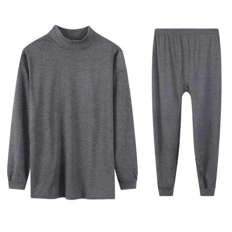 Thermal Underwear For Men Warm Underwear With Plush And Thickened Middle Collar Brushed Solid Color Winter Innerwear Clothes Set
Thermal Underwear For Men Warm Underwear With Plush And Thickened Middle Collar Brushed Solid Color Winter Innerwear Clothes Set