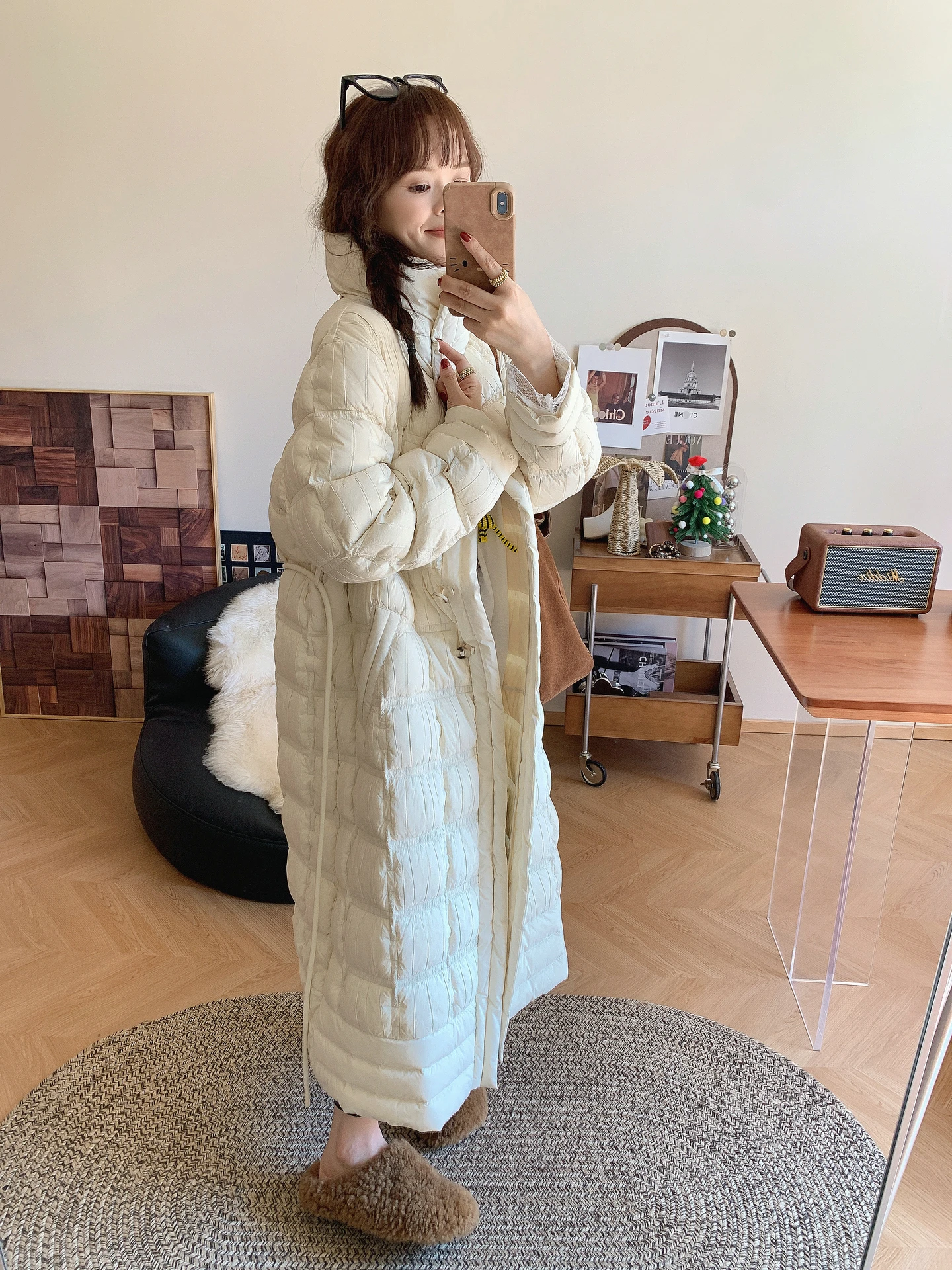 Winter Thiened Long Over-Knee Women's down Jaet White Du Feather Filling Casual Sle Nylon Fabric Warm Stand Collar Zi...
Winter Thiened Long Over-Knee Women's down Jaet White Du Feather Filling Casual Sle Nylon Fabric Warm Stand Collar Zi...