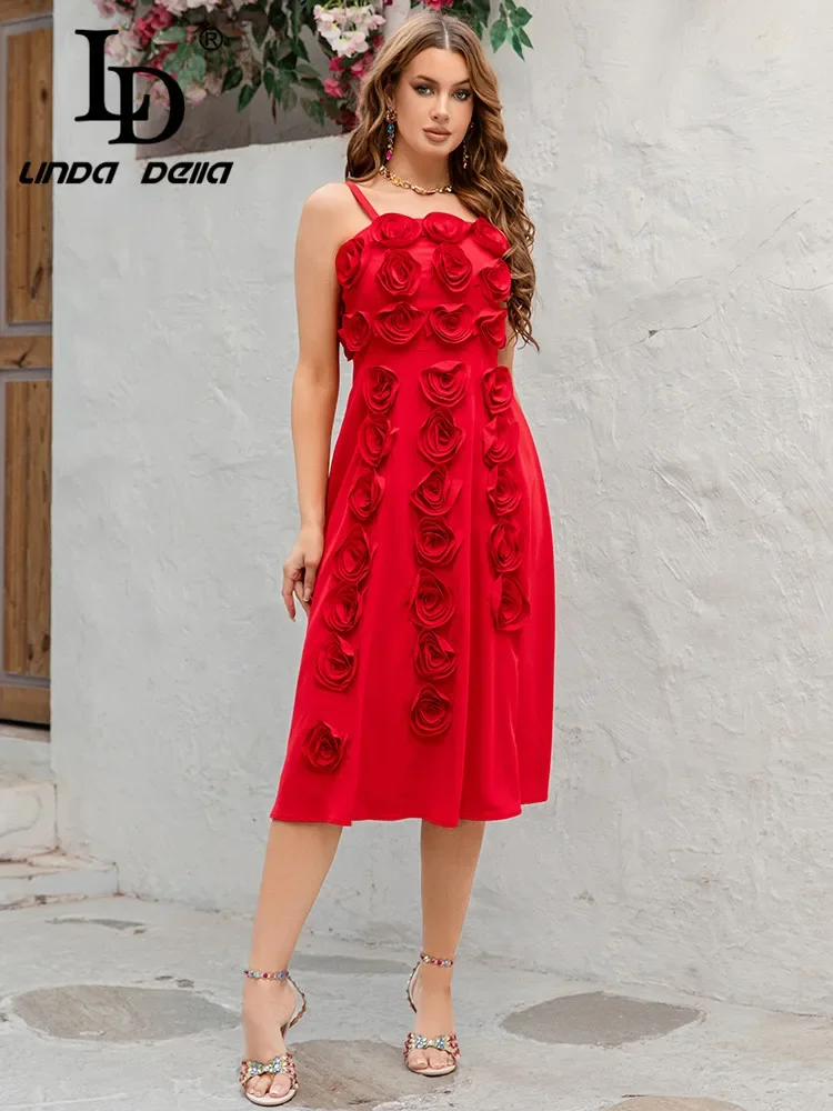 LD LINDA DELLA 2025 summer new women's strapless suspender three-dimensional flower waist A-line niche temperament dress
LD LINDA DELLA 2025 summer new women's strapless suspender three-dimensional flower waist A-line niche temperament dress