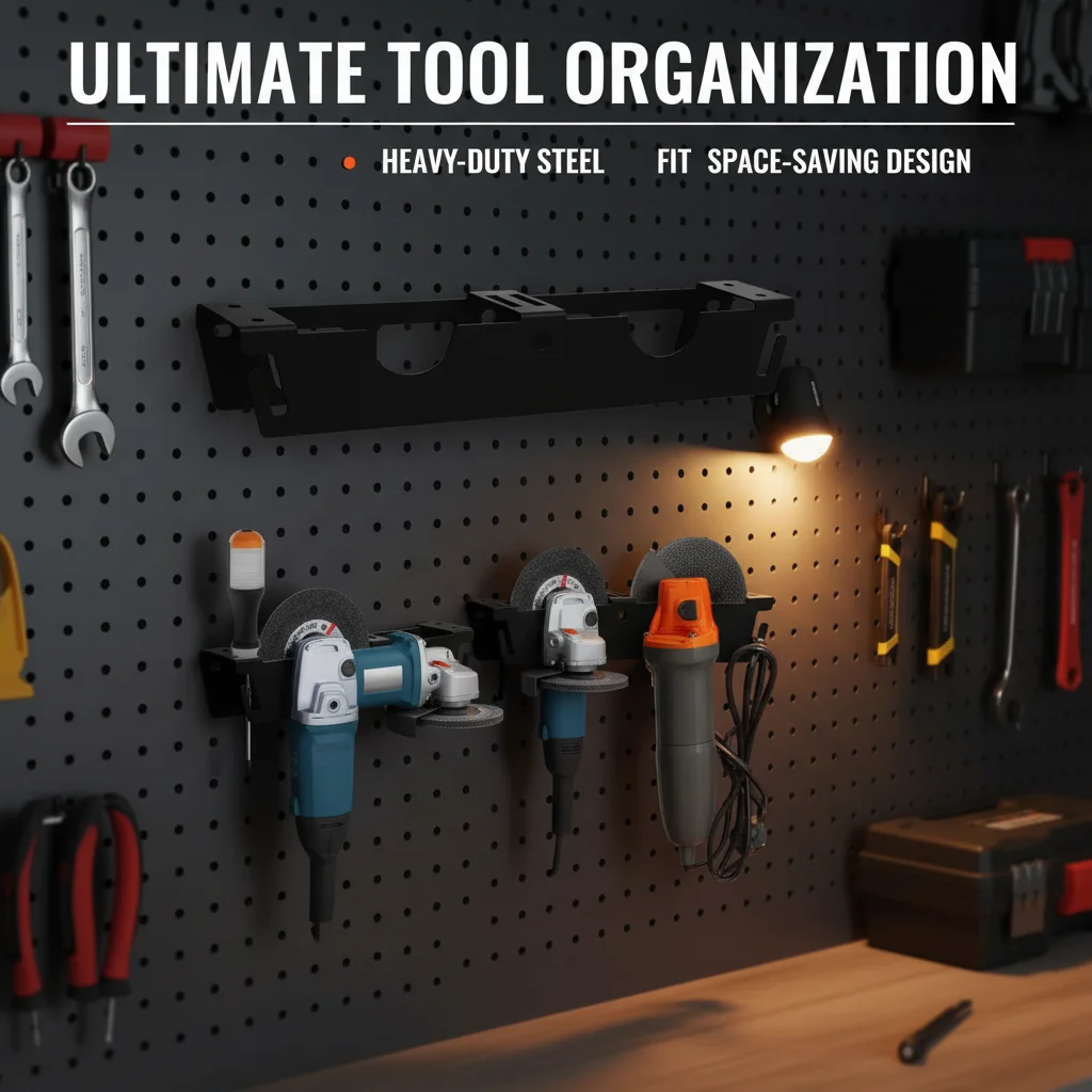 Wall-Mounted Angle Grinder Storage Rack Tool Organizer - Cutting & Grinding Machine Hanging Shelf for Efficient Workshop Organiz
Wall-Mounted Angle Grinder Storage Rack Tool Organizer - Cutting & Grinding Machine Hanging Shelf for Efficient Workshop Organiz