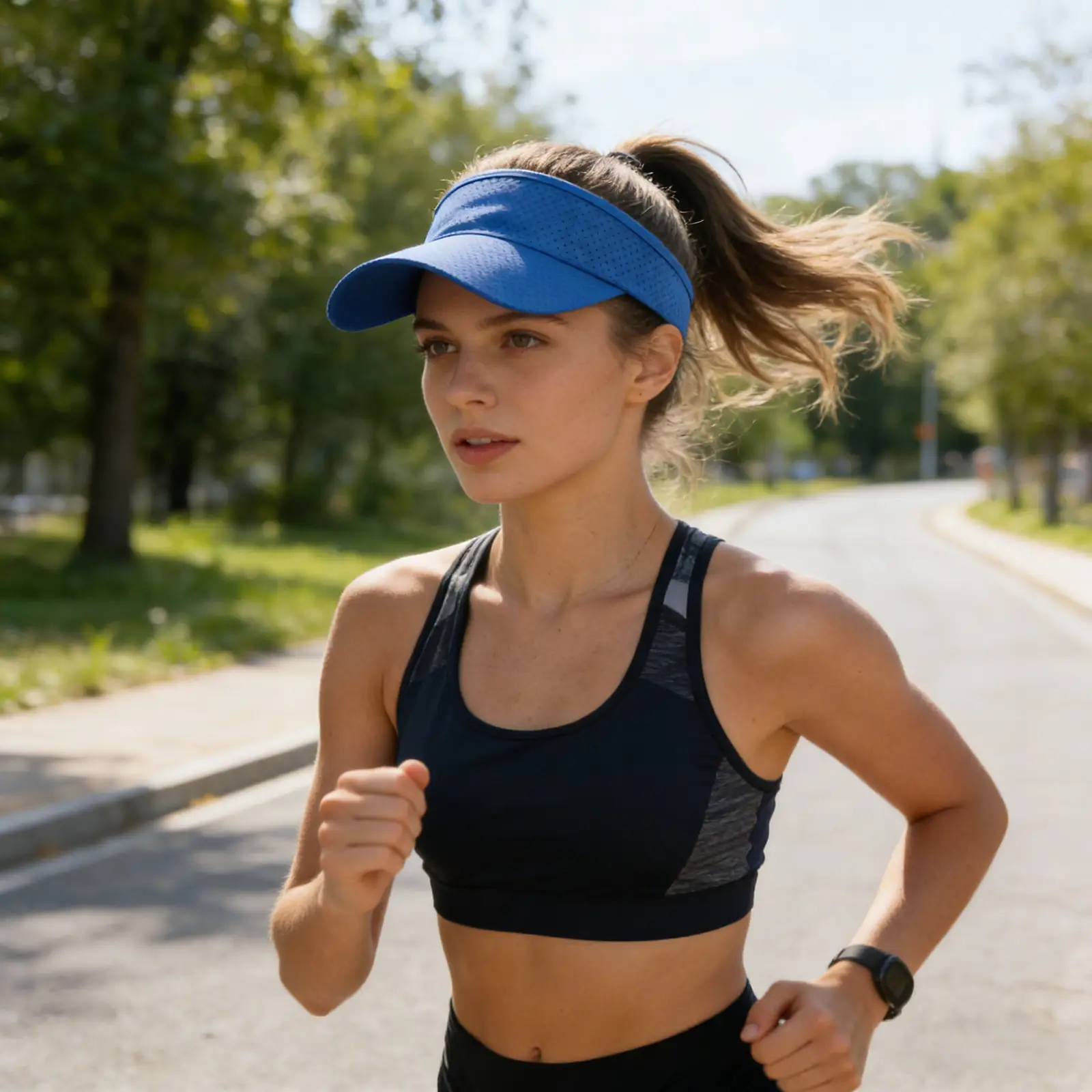 Unisex Quick Dry Mesh Sun Hat Breathable Sports Visor Perforated Fabric Lightweight Adjustable Strap for Running Hiking Tennis
Unisex Quick Dry Mesh Sun Hat Breathable Sports Visor Perforated Fabric Lightweight Adjustable Strap for Running Hiking Tennis