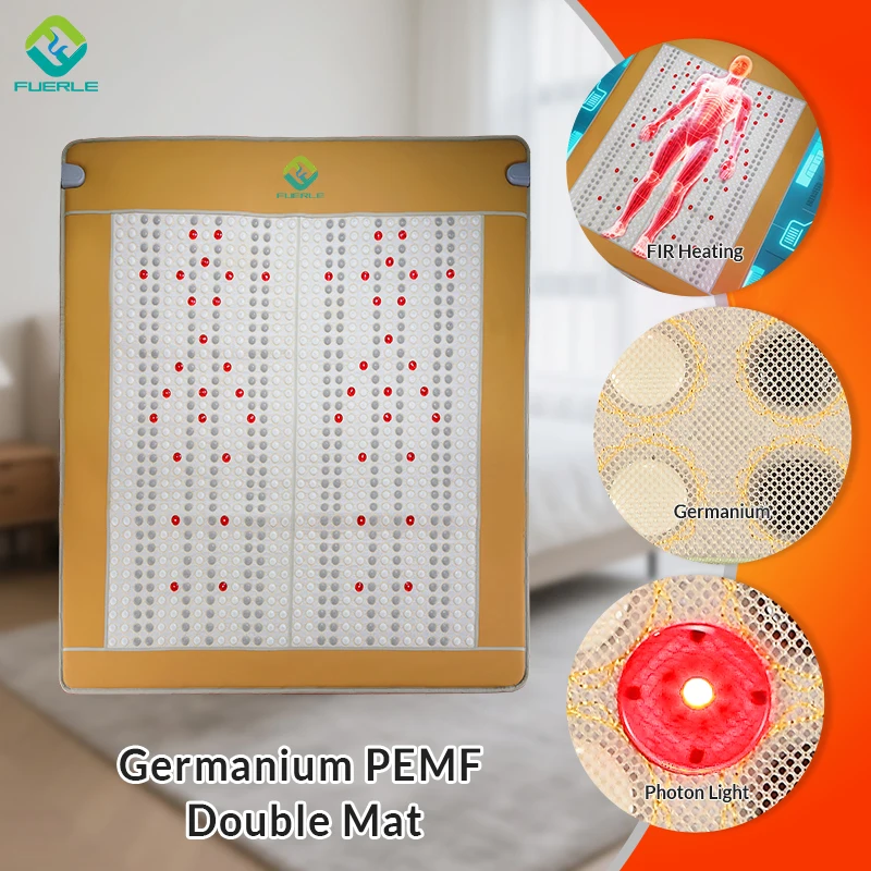 Fuerle Germanium PEMF Double Mat Home Spa Far Infrared Mattress PU Leather FIR 2-Person PEMF Mat
Fuerle Germanium PEMF Double Mat Home Spa Far Infrared Mattress PU Leather FIR 2-Person PEMF Mat