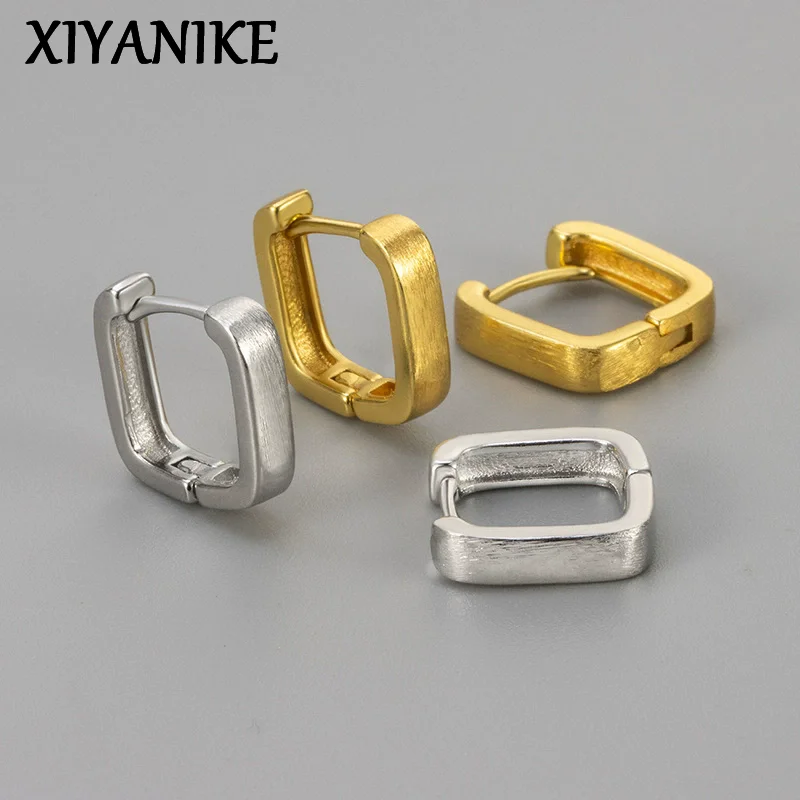 XIYANIKE Plain Square Ear Buckle Hoop Earrings For Women Girl Korean Fashion New Trend Jewelry Gift Party Daily серьги женские
XIYANIKE Plain Square Ear Buckle Hoop Earrings For Women Girl Korean Fashion New Trend Jewelry Gift Party Daily серьги женские