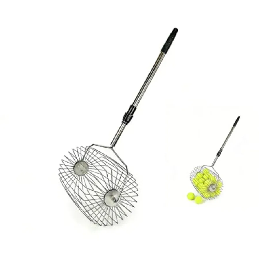 Сборщик теннисных мячей из нержавеющей стали с регулируемым цилиндрическим контейнером и подвесной ручкой, портативный, для сбора мячей и хранения
Сборщик теннисных мячей из нержавеющей стали с регулируемым цилиндрическим контейнером и подвесной ручкой, портативный, для сбора мячей и хранения