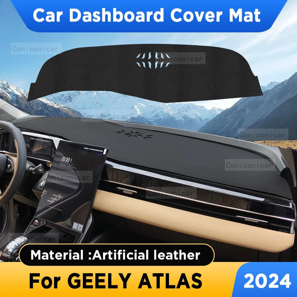 For GEELY ATLAS 2024 Car Dashboard Cover Mat Sun Shade Pad Artificial Leather Rug Instrumen Panel Carpets Accessories
For GEELY ATLAS 2024 Car Dashboard Cover Mat Sun Shade Pad Artificial Leather Rug Instrumen Panel Carpets Accessories