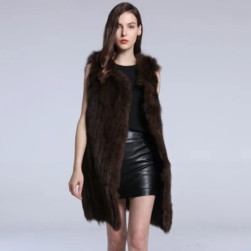 Deep Coffee Fur Vest Coat Women's Long Thickened Autumn and Winter Fox Hair Vest Canvas Shoulder Down Cotton
Deep Coffee Fur Vest Coat Women's Long Thickened Autumn and Winter Fox Hair Vest Canvas Shoulder Down Cotton
