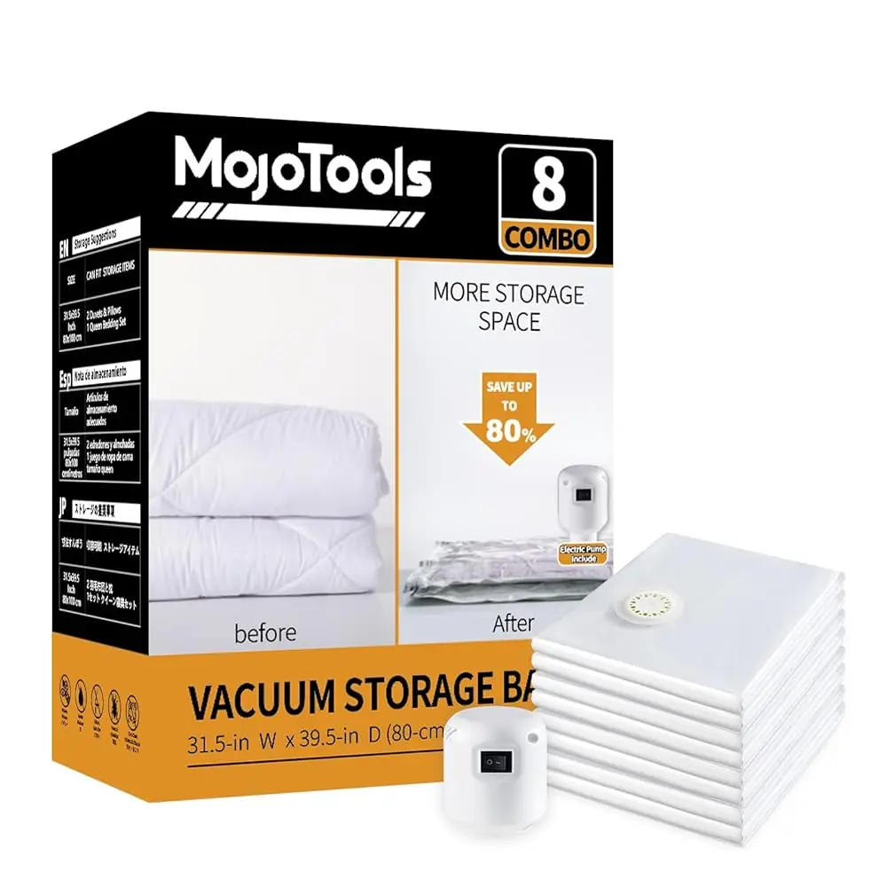 Free ShippingVacuum Storage Bags with Electric Pump,8 Extra Large Jumbo storage Space Saver Bags (40x31 Inch) for Bedding,Comfo
Free ShippingVacuum Storage Bags with Electric Pump,8 Extra Large Jumbo storage Space Saver Bags (40x31 Inch) for Bedding,Comfo