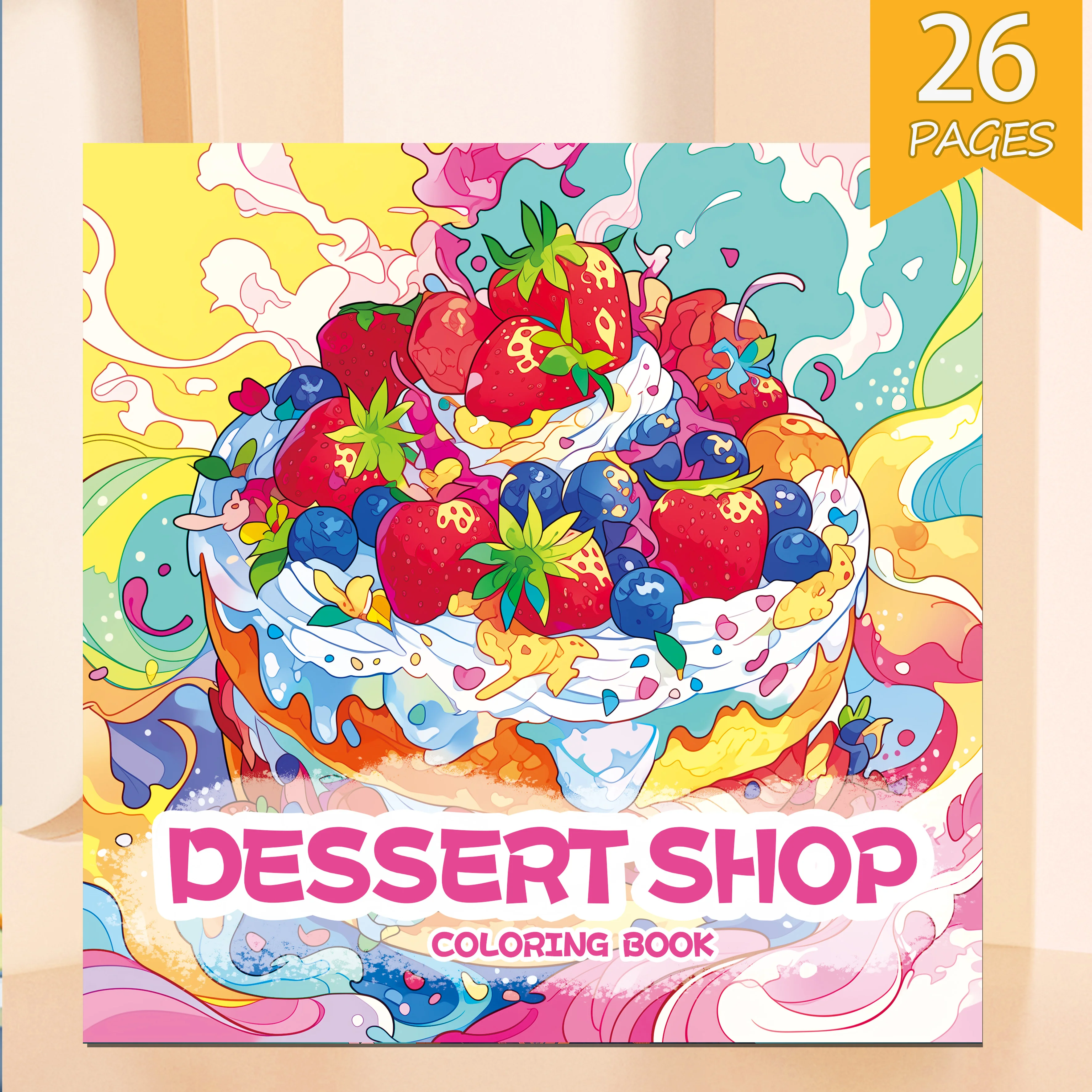DESSERT SHOP Книжка-раскраска, 26-страничные мультяшные узоры для детей и взрослых, снимает стресс, убивает время, граффити, живопись, книга для рисования
DESSERT SHOP Книжка-раскраска, 26-страничные мультяшные узоры для детей и взрослых, снимает стресс, убивает время, граффити, живопись, книга для рисования