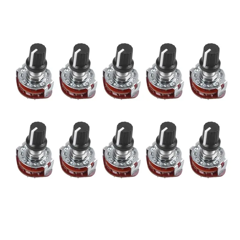 10X Electronic Machine 4P3T 4Pole 3 Position 2 Deck 16 Pin Rotary Switch-AT30
10X Electronic Machine 4P3T 4Pole 3 Position 2 Deck 16 Pin Rotary Switch-AT30
