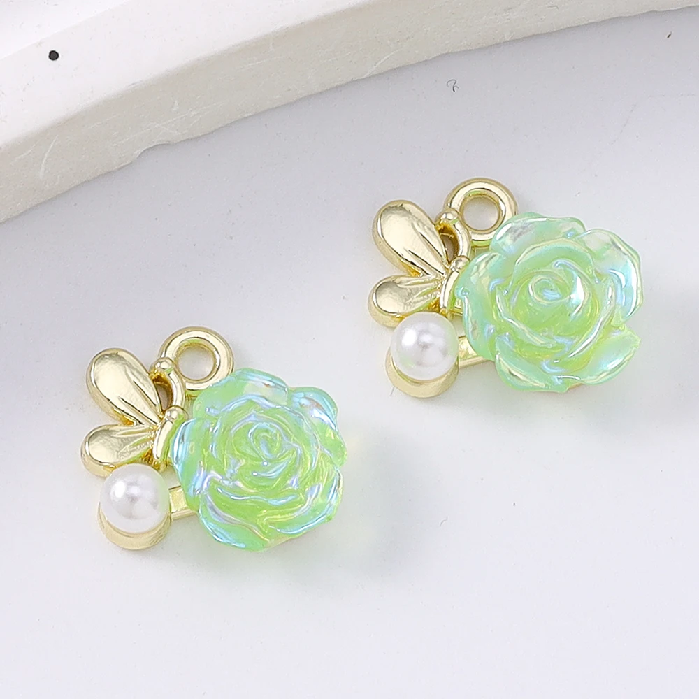5pcs Pretty Pearl Crystal Flower Charms Pendants for Jewelry Making Necklace Earrings Bracelet DIY Accessories Supplies
5pcs Pretty Pearl Crystal Flower Charms Pendants for Jewelry Making Necklace Earrings Bracelet DIY Accessories Supplies