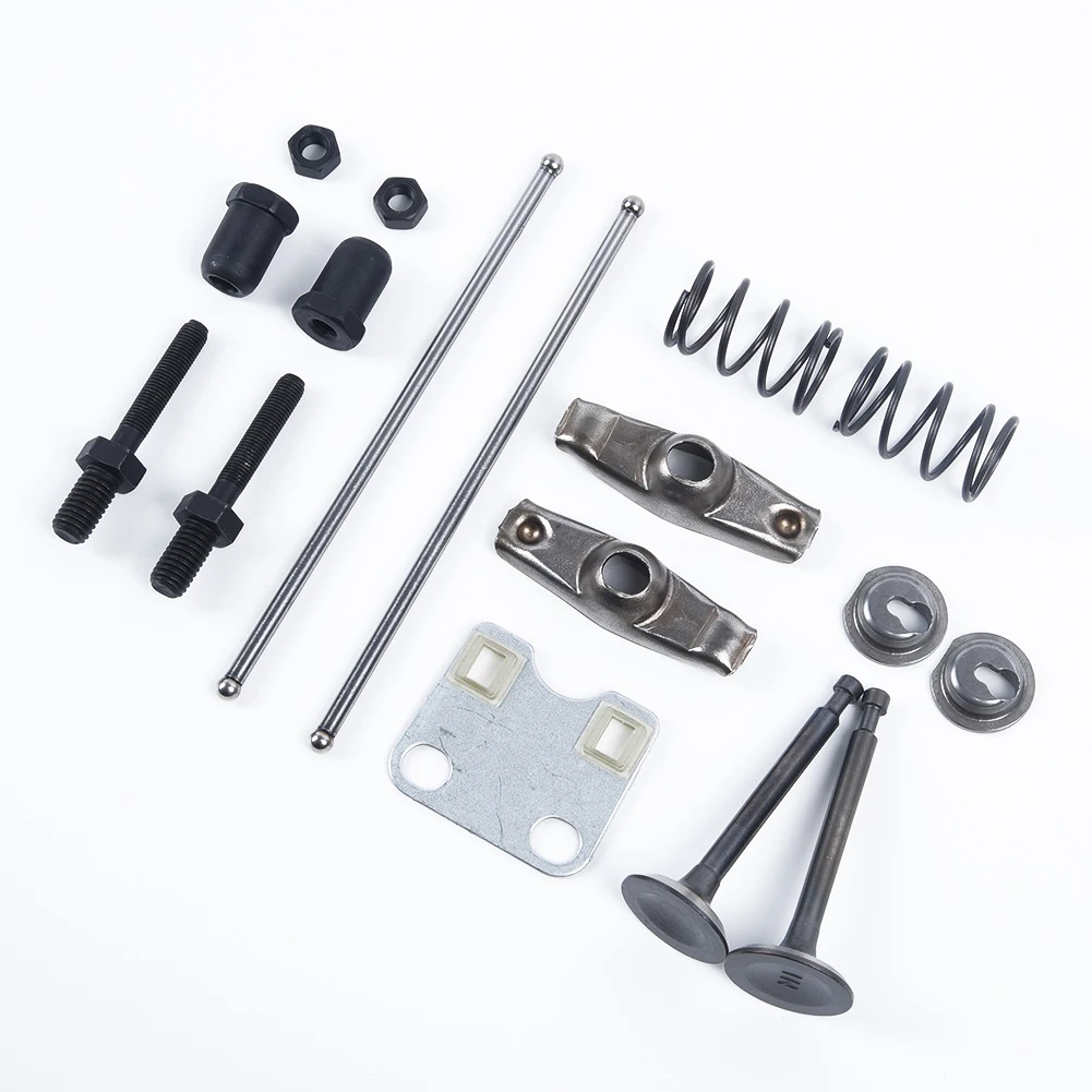 Guide Plate Valve Rocker Arm Kit Parts Push Rod 5.5HP 6.5HP Lawn Mower Rebuild Repair Replacement Spare Equipment 
Guide Plate Valve Rocker Arm Kit Parts Push Rod 5.5HP 6.5HP Lawn Mower Rebuild Repair Replacement Spare Equipment